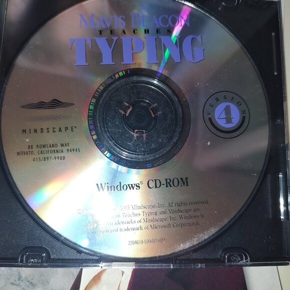 Mavis Beacon Teaches Typing Windows '95 (3.1) CD ROM In Box/Not Tested - Picture 7 of 9